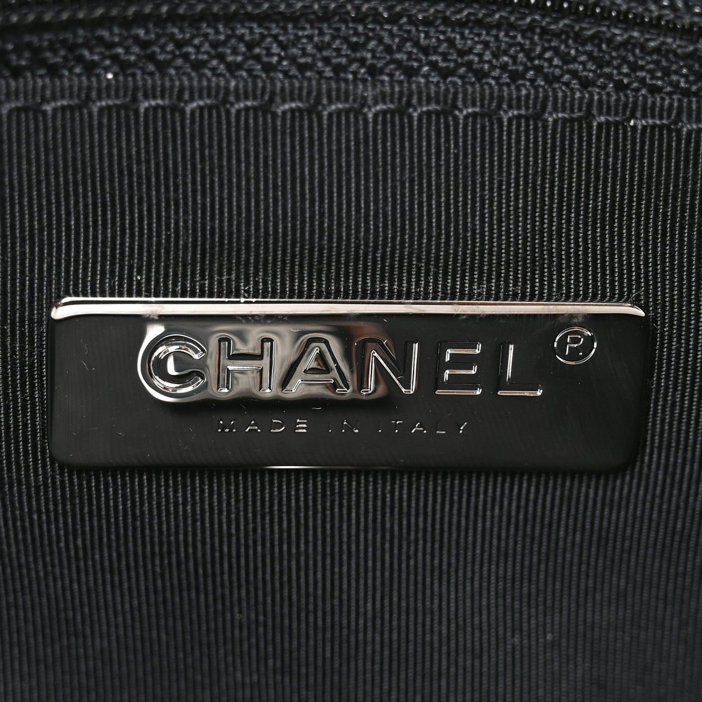 Glossy Calfskin Quilted Medium Chanel 19 Flap White Black