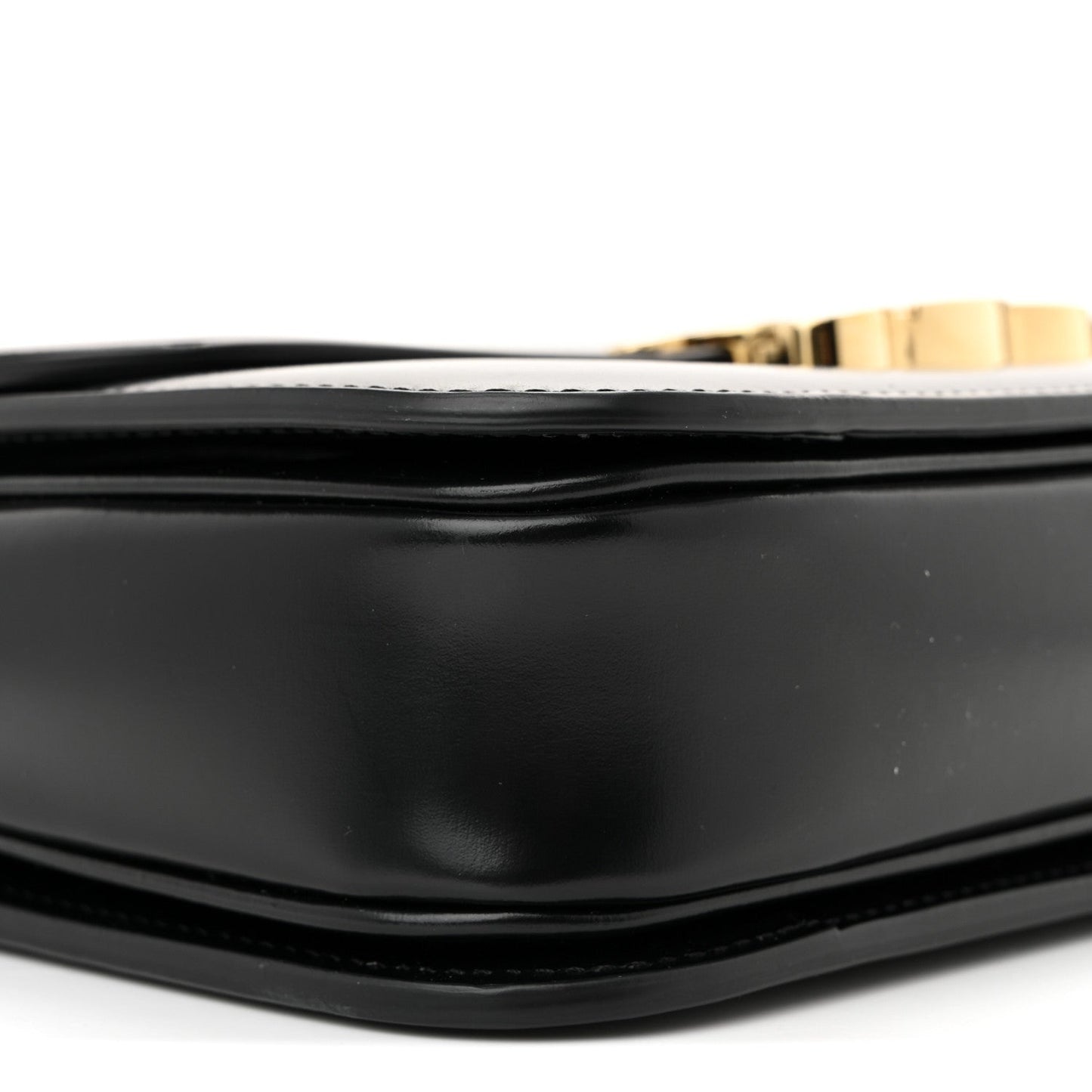 Shiny Calfskin Medium Triomphe Black