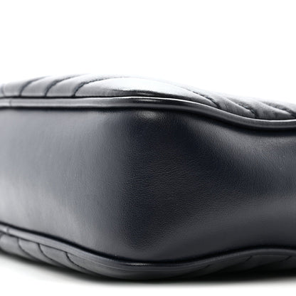 Calfskin Matelasse Monogram Lou Camera Bag Deep Marine