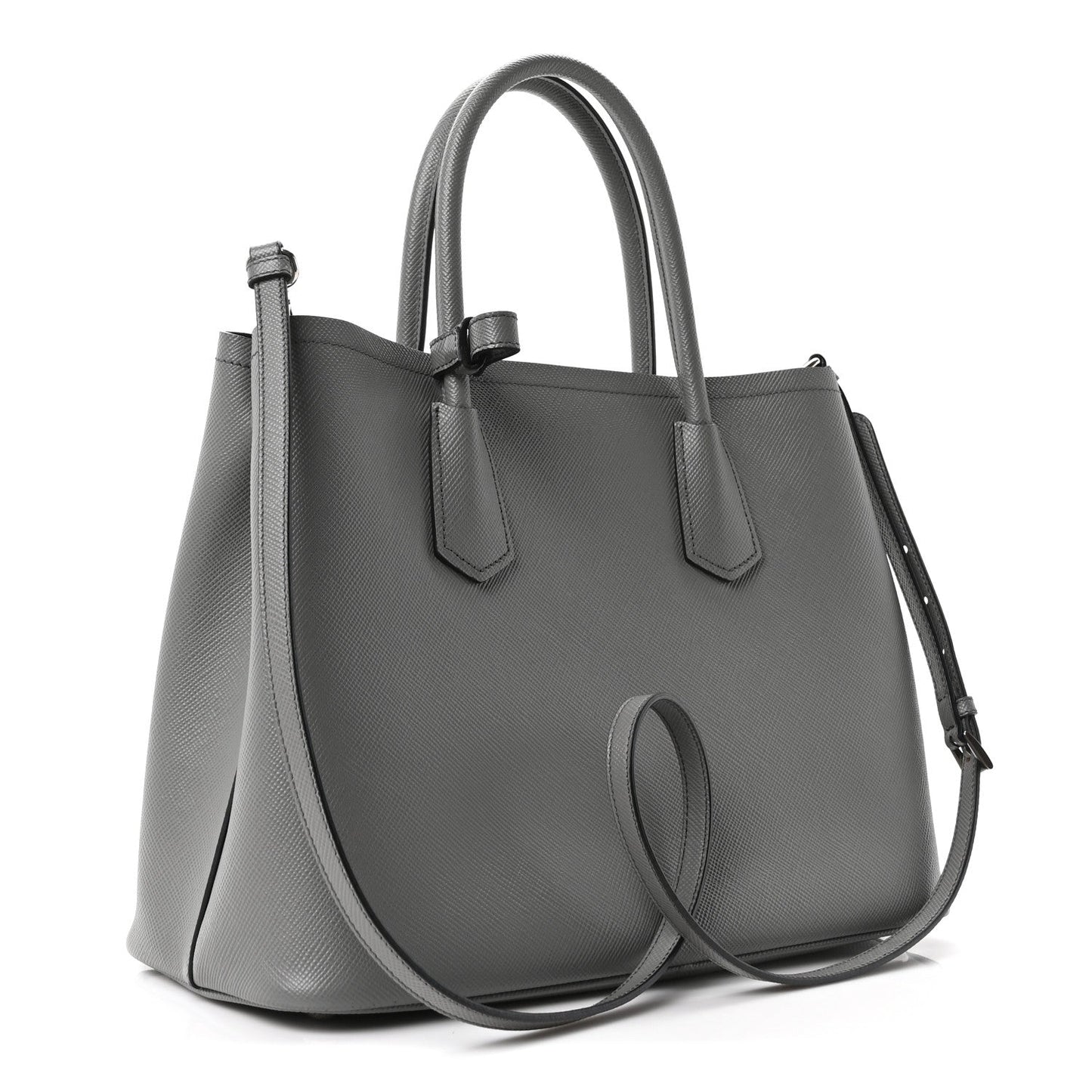 Saffiano Cuir Medium Double Bag Marmo