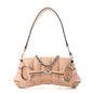 Nappa Vertical Matelasse Small Maxi Horsebit Chain Shoulder Bag Beige