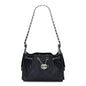 Metallic Caviar Quilted Mini Chanel 25 Handbag Dark Blue