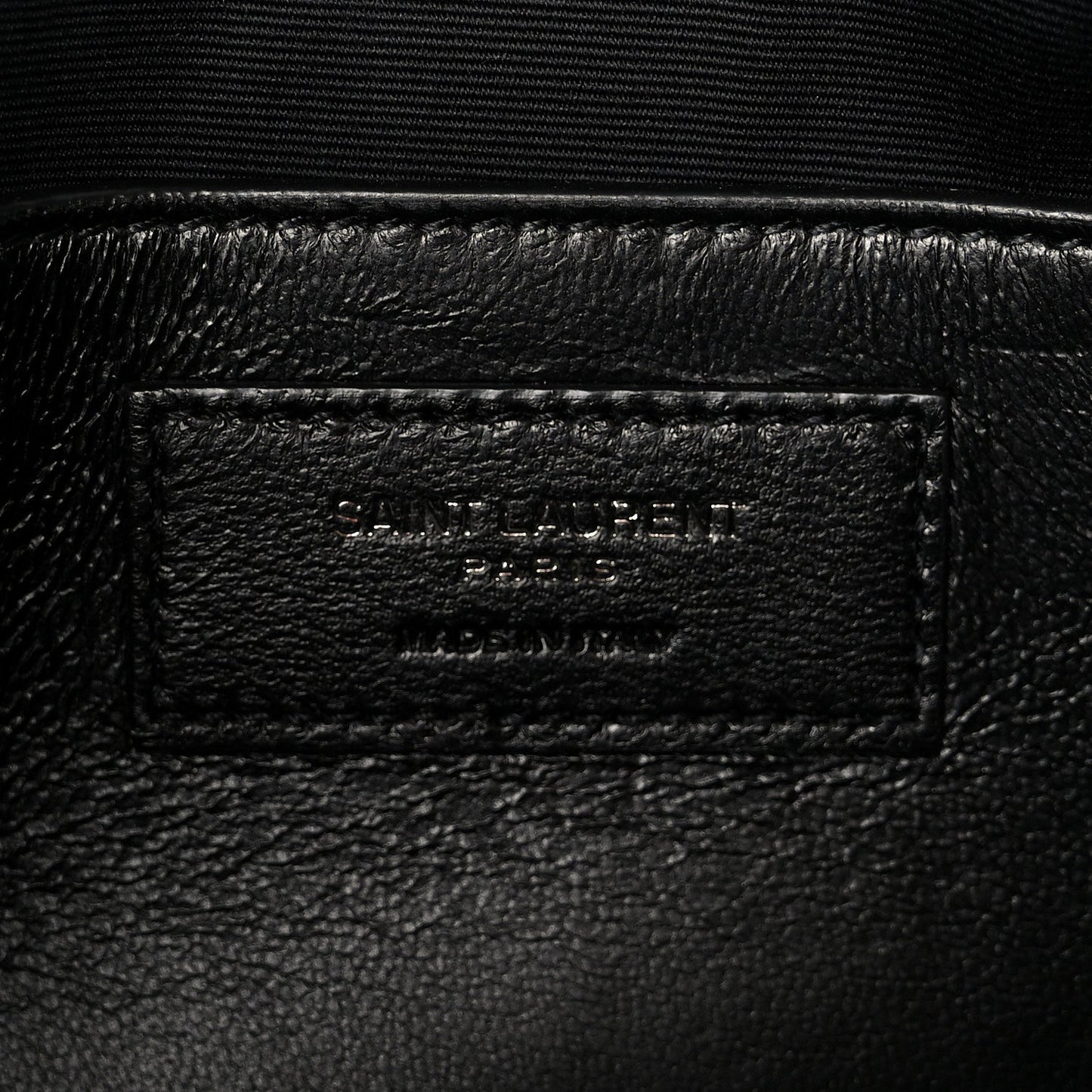 Crinkled Calfskin Matelasse Monogram Baby Niki Chain Satchel Black