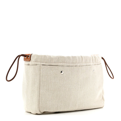 Canvas Barenia Fourbi 25 MM Pouch Naturel Fauve