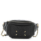 Caviar Quilted Filigree Waist Bag Black