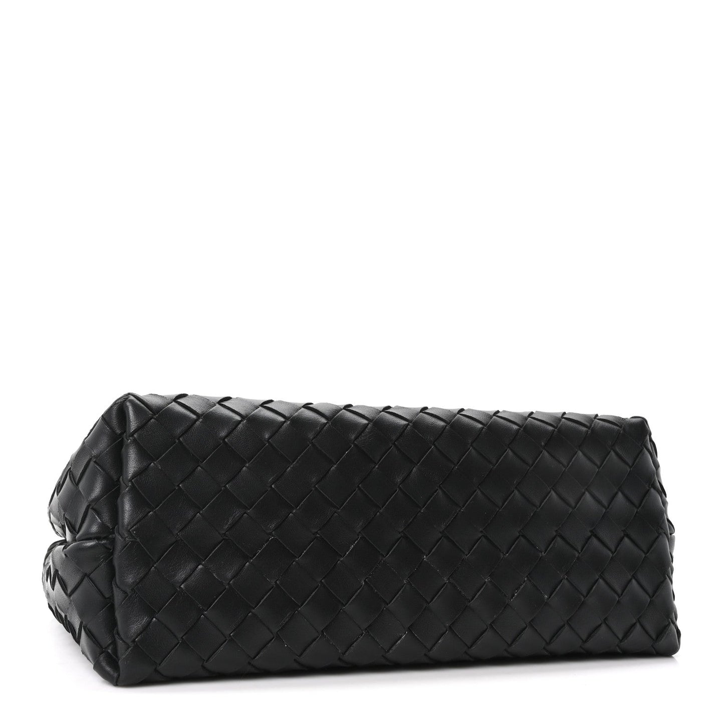 Nappa Intrecciato Medium Andiamo Shoulder Bag Black
