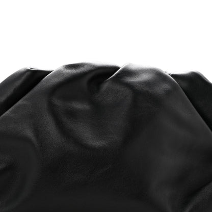 Smooth Butter Calf The Pouch Oversized Clutch Black