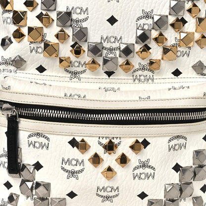 Visetos Studded Medium Stark M Backpack White