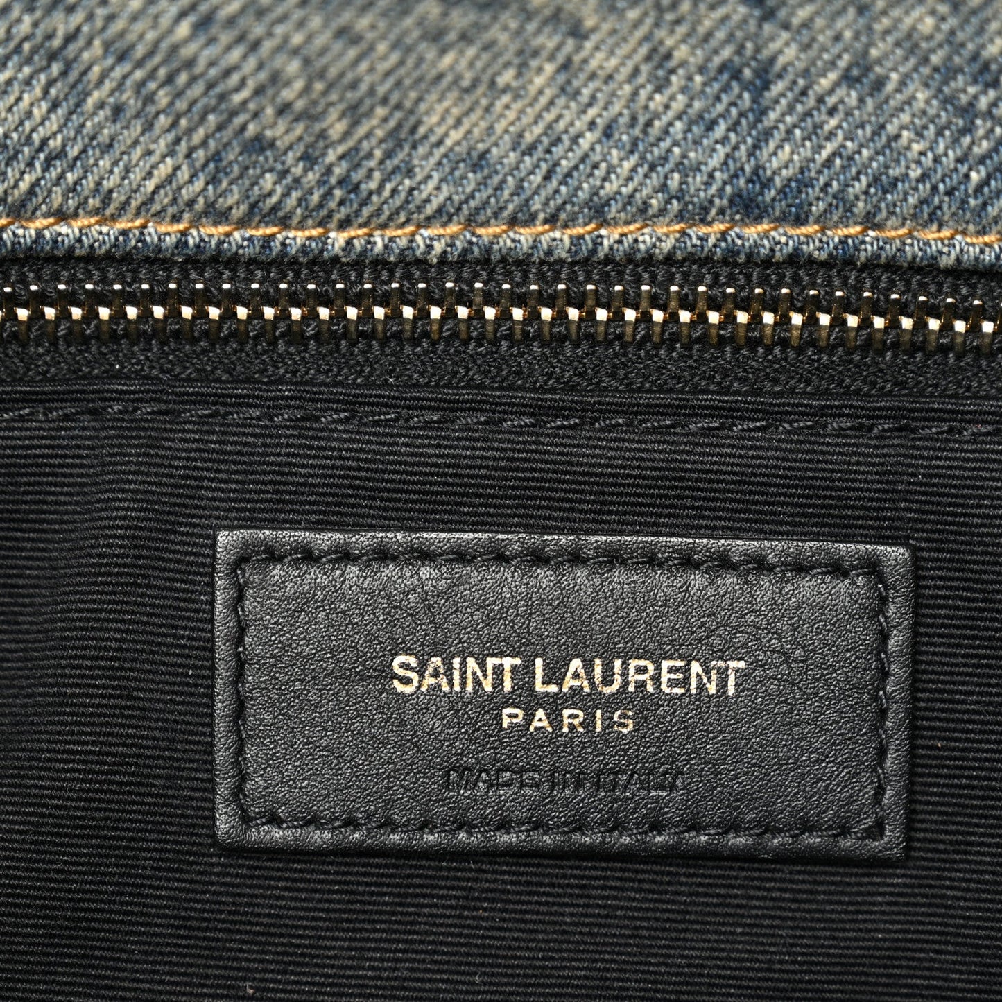 Denim Quilted Medium Loulou Puffer Monogram Chain Satchel Blue Cinnamon