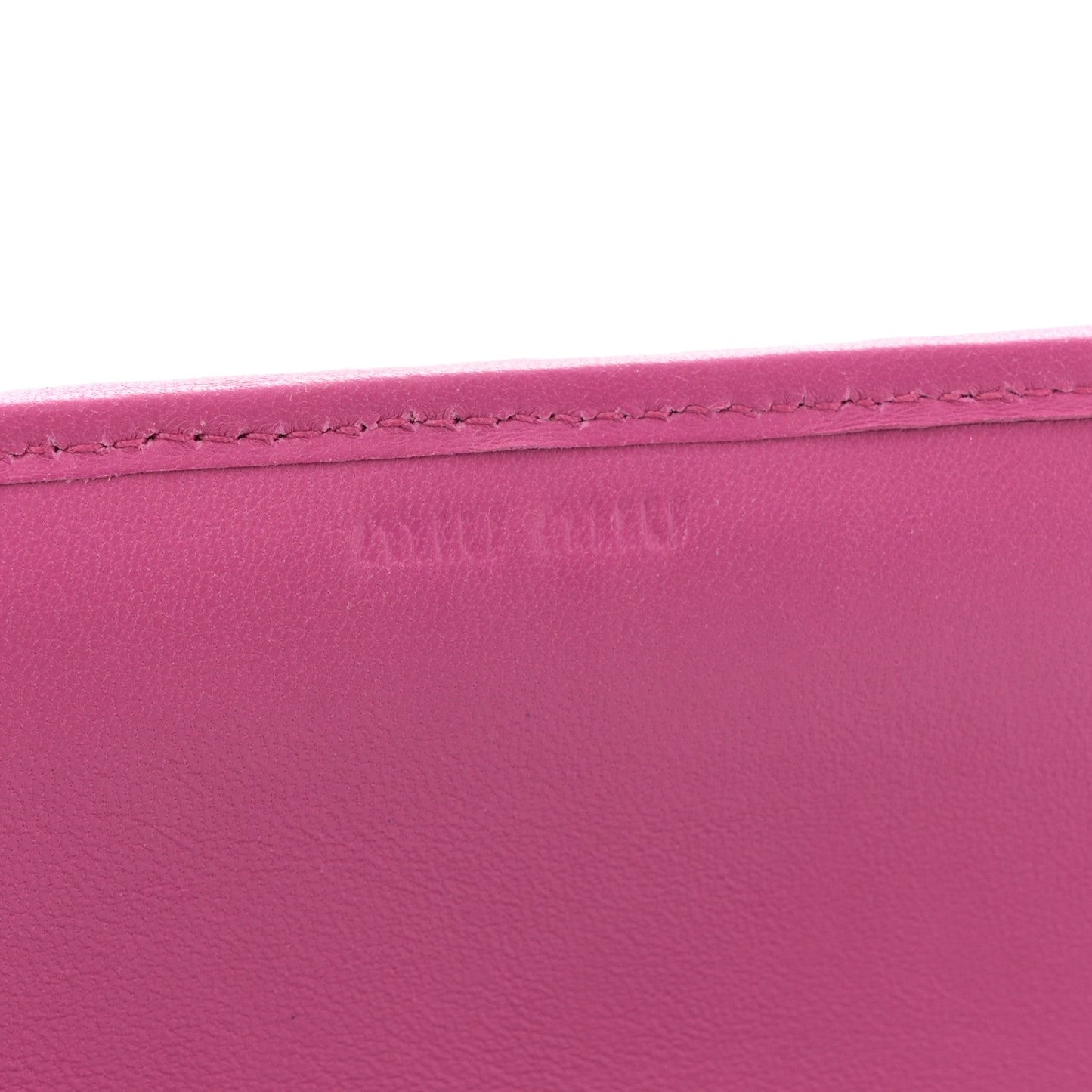 Nappa Matelasse Wallet On Chain Fuxia
