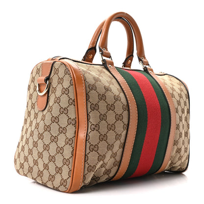 Monogram Vintage Web Medium Boston Tobacco