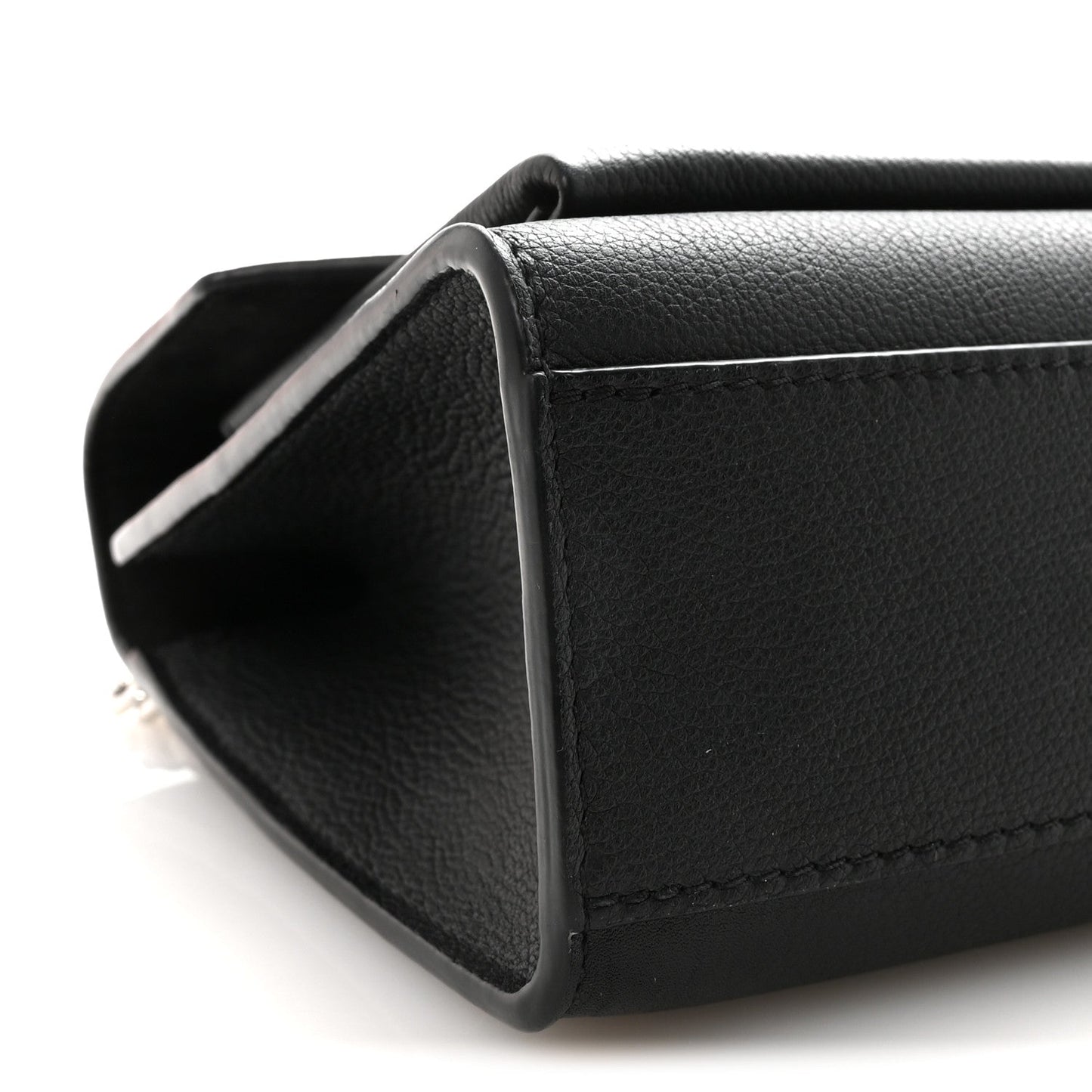 Soft Calfskin My Lockme Chain Bag BB Black