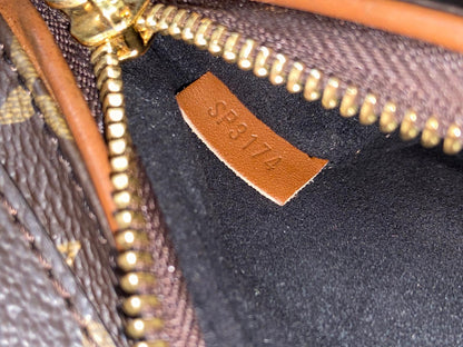 LOUIS VUITTON Olympe Monogram Canvas Satchel Shoulder Bag Black