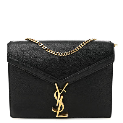 Grain De Poudre Monogram Cassandra Clasp Bag Black