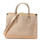 Metallic Dauphine Medium Frame Tote Gold