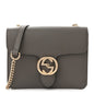 Dollar Calfskin Small Interlocking G Shoulder Bag Loess