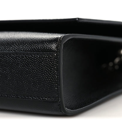 Grain De Poudre Medium Classic Monogram Kate Satchel Black