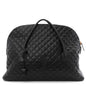 Calfskin Quilted ES Giant Travel Bag Black