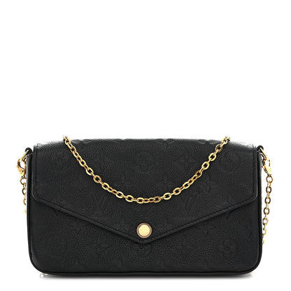 Empreinte Pochette Felicie Chain Wallet Black