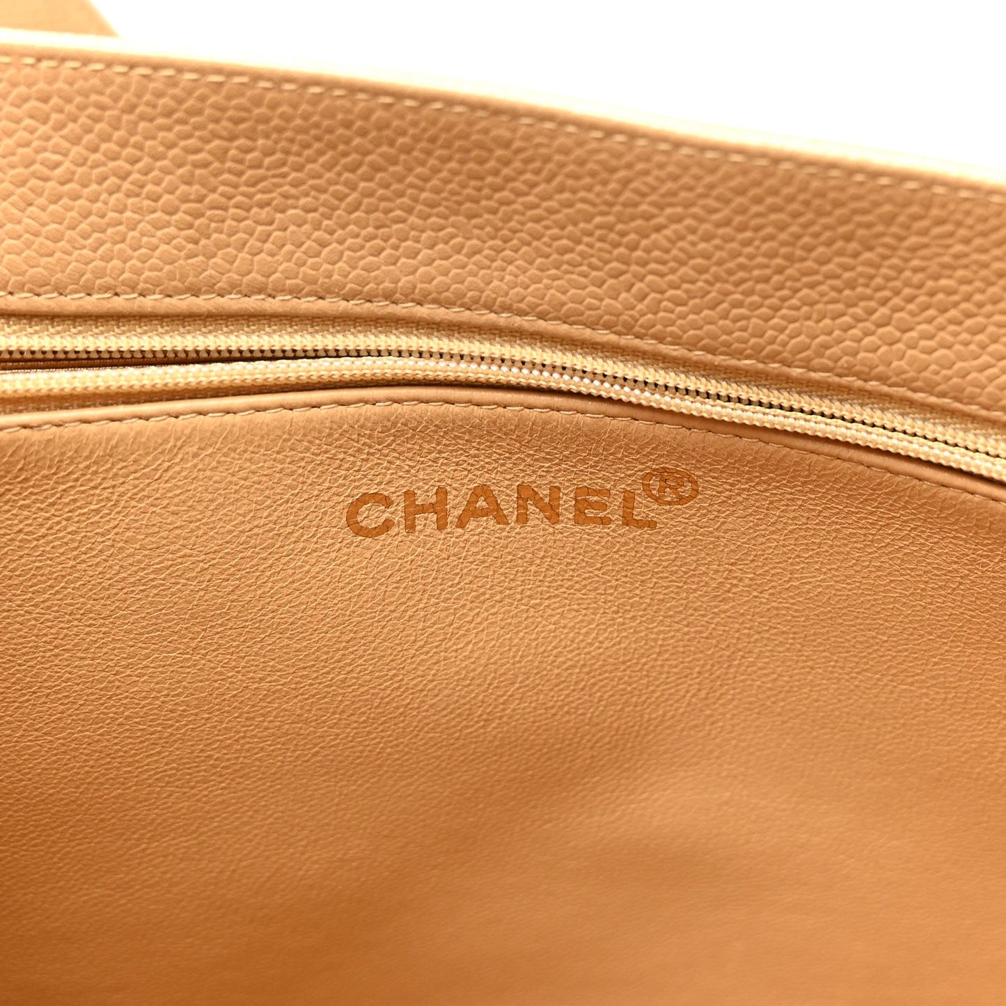Caviar Timeless CC Tote Beige