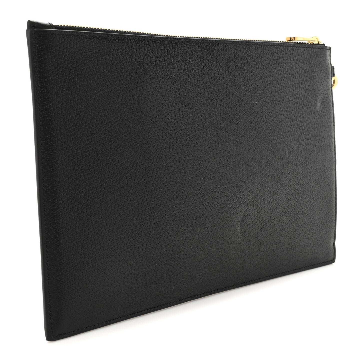 Calfskin Horsebit 1955 Wristlet Pouch Black