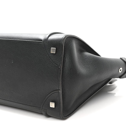 Drummed Calfskin Mini Luggage Black
