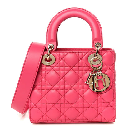 Lambskin Cannage Small My ABCDior Lady Dior Passion Pink