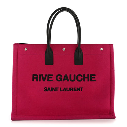 Wool Rive Gauche Tote Fuchsia