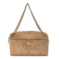 Suede Calfskin Quilted Camerissimo Camera Case Beige