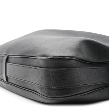 Supple Calfskin Large Romy Shoulder Bag Black