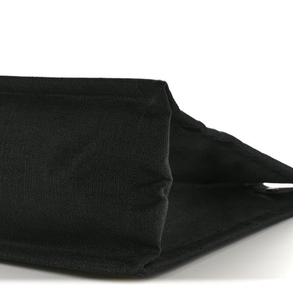 Raffia Linen Calfskin Rive Gauche Tote Naturale Black