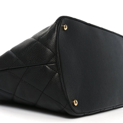 Caviar Quilted CC Timeless Soft Tote Black