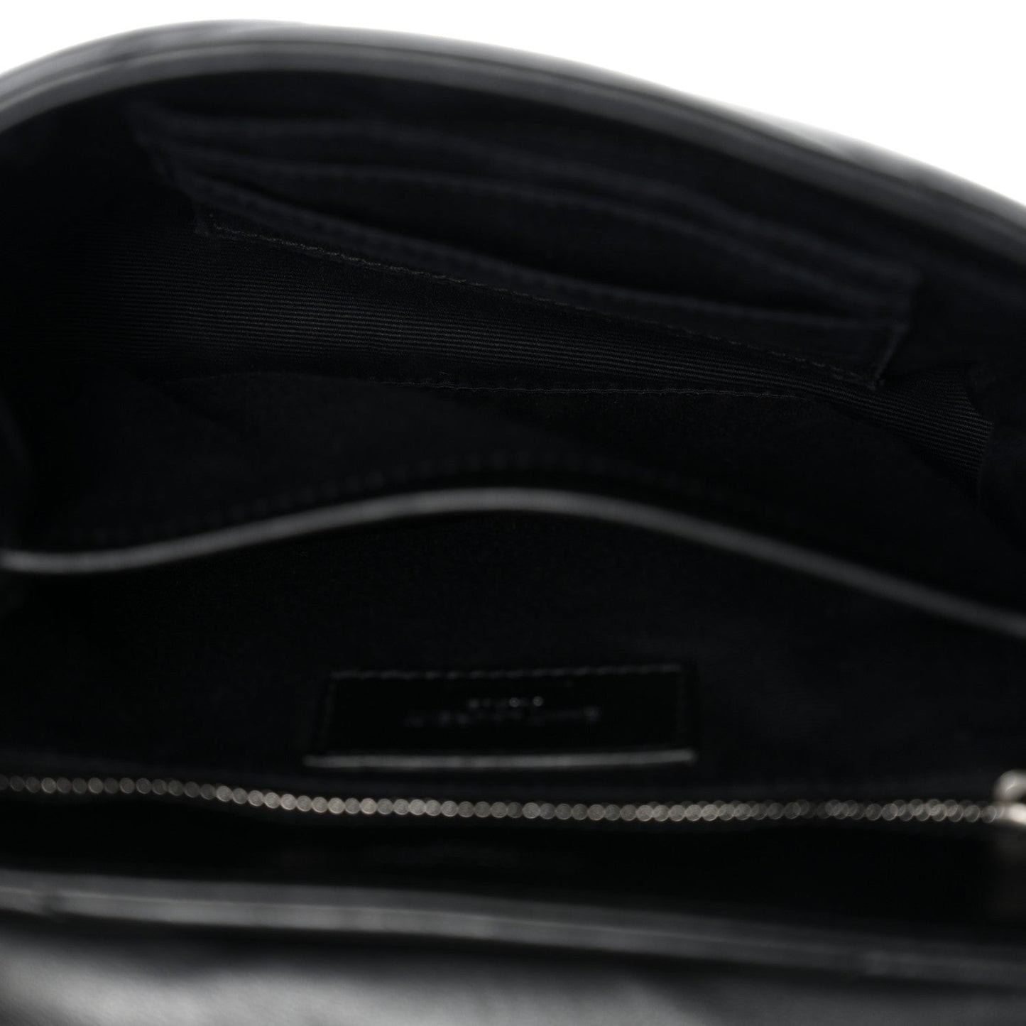 Calfskin Y Quilted Monogram Toy Loulou Crossbody Bag Black