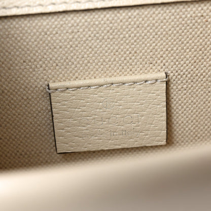 Textured Calfskin Crystal Mini Dionysus Shoulder Bag Mystic White