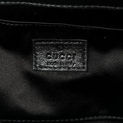 Nappa Vertical Matelasse Medium Maxi Horsebit Chain Shoulder Bag Black