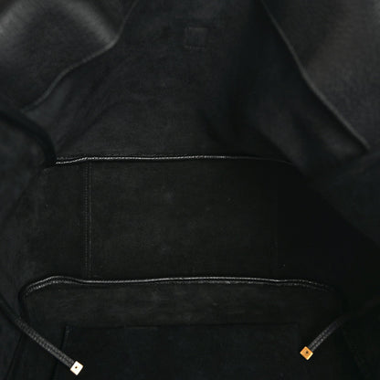Grained Deerskin Bea Tote Black