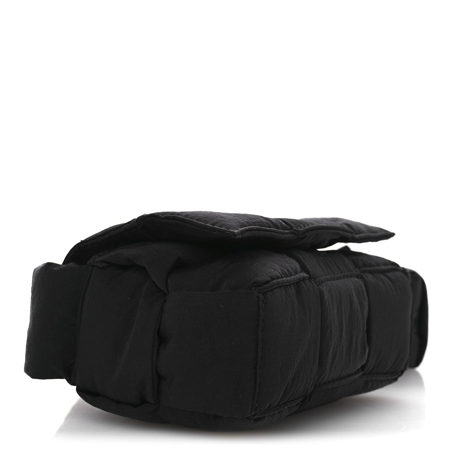 Nylon Intrecciato Padded Tech Candy Cassette Bag Black