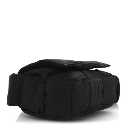 Nylon Intrecciato Padded Tech Candy Cassette Bag Black