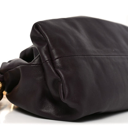 Calfskin The Pouch Chain Grape