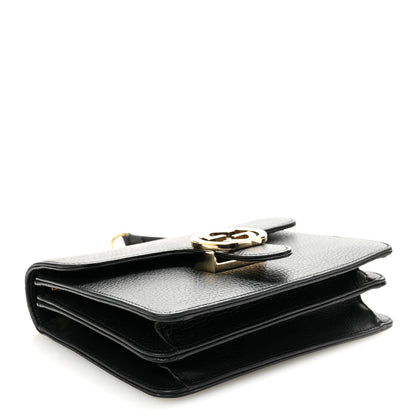 Dollar Calfskin Small Interlocking G Shoulder Bag Black