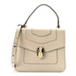 Calfskin Serpenti Forever Top Handle White