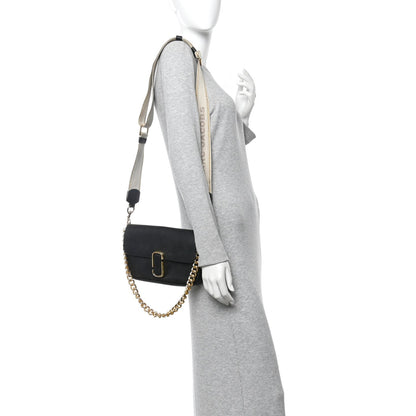 Calfskin The J Marc Shoulder Bag Black