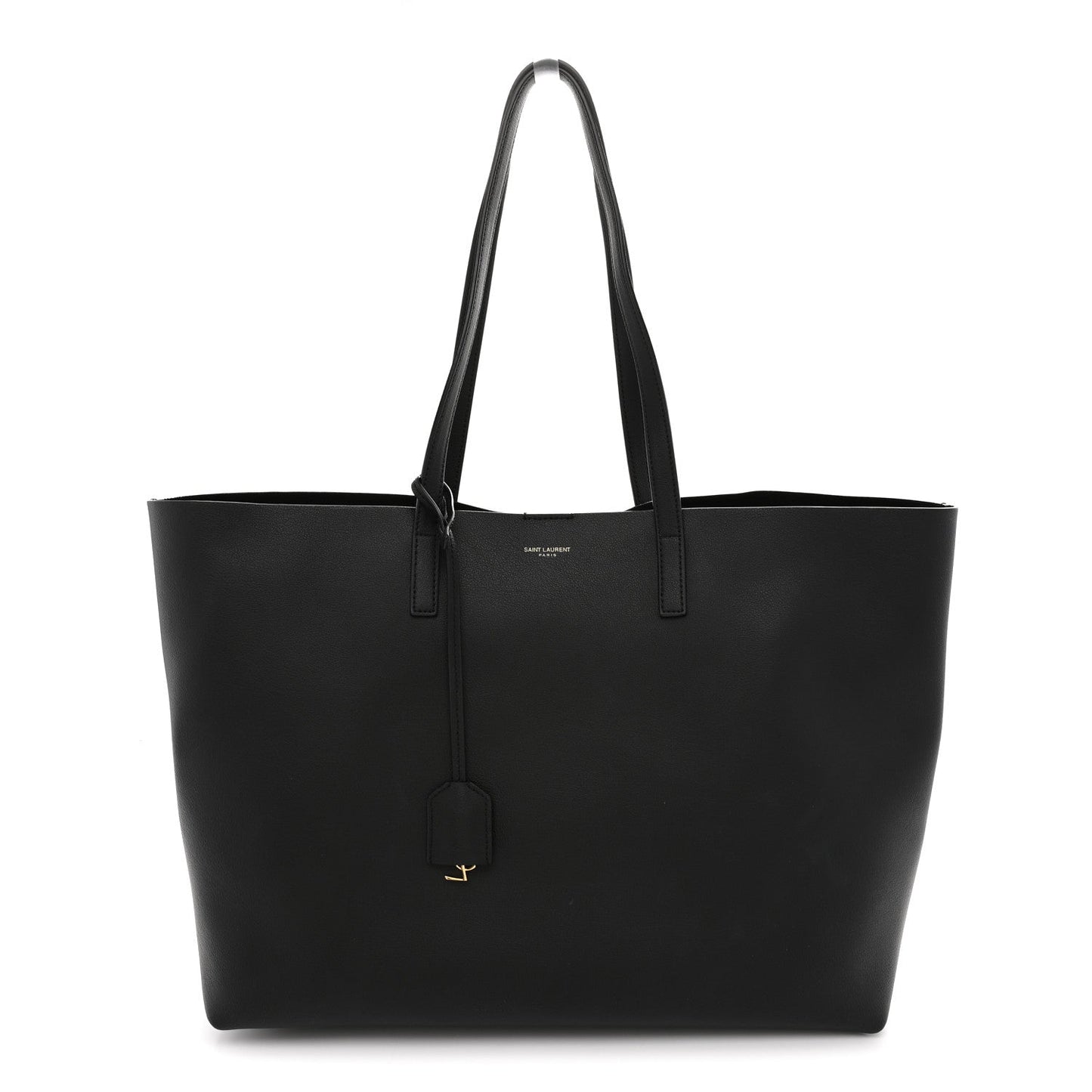 Calfskin Large Shopping Tote Black