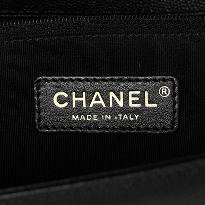 Caviar Quilted New Medium Boy Flap Black