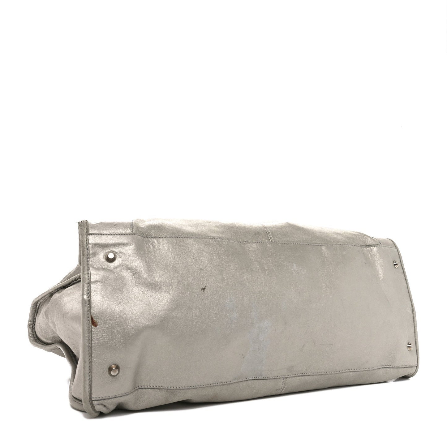 Metallic Agneau Classic Palladium Hardware Work Argent