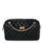 Aged Calfskin Quilted Medium Reissue Camera Case Black