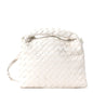 Calfskin Intrecciato Mini Hop White