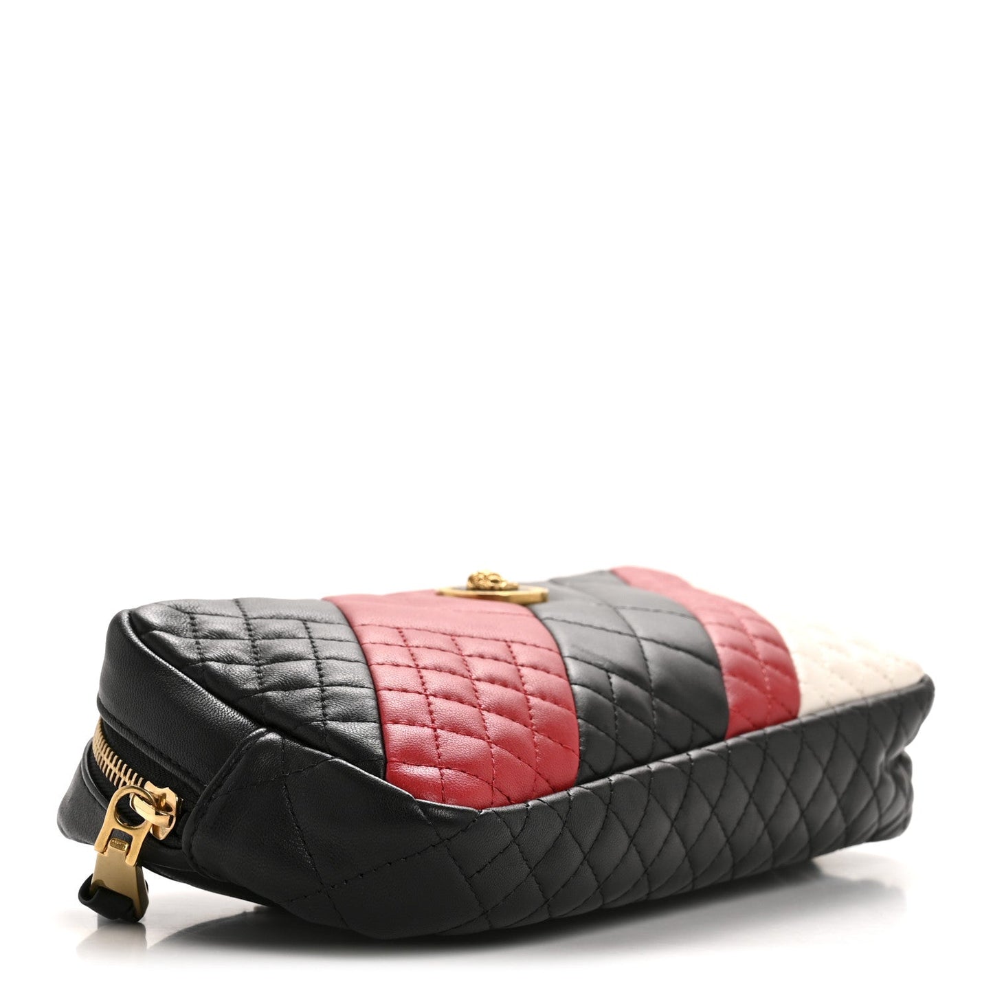 Nappa Barocco Quilted Vanitas Medea Belt Bag Black Red White