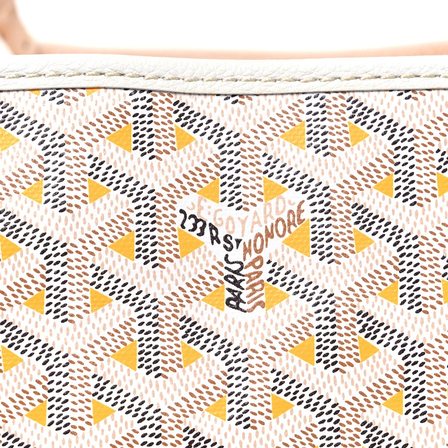 Goyardine Saint Louis Claire Voie PM White Yellow