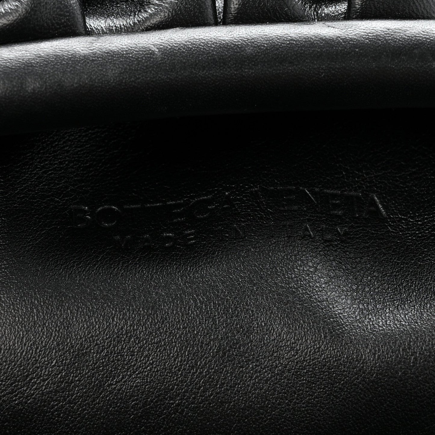 Smooth Butter Calf The Pouch Oversized Clutch Black